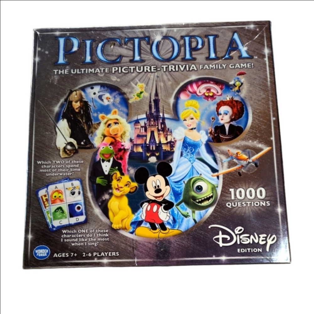 Pictopia Disney Edition Picture Trivia Family Game